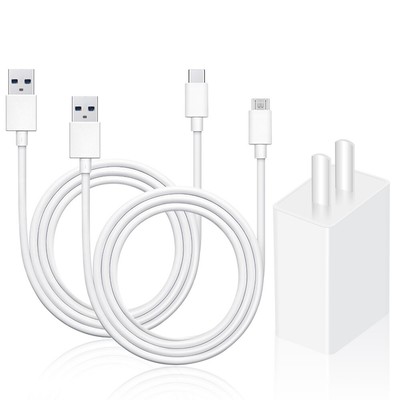 Quick Adapter Charger Type C And Micro USB Cable Wire for ZTE Imperial Max Z963U