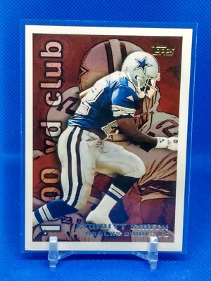 1995 Topps 1,000 Yard Club Emmitt Smith #4 Dallas Cowboys SEE PICS- BAD CORNER