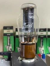  PAIR 5R4GY MARCONI/FIVRE  Tubes Tested With  Roetest V10 By Curves   NOS/NIB