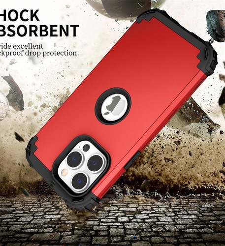 For iPhone 16e 16 15 14 13 12 11 Pro Max XR 8 7 Case Shockproof Heavy Duty Cover - Picture 57 of 58