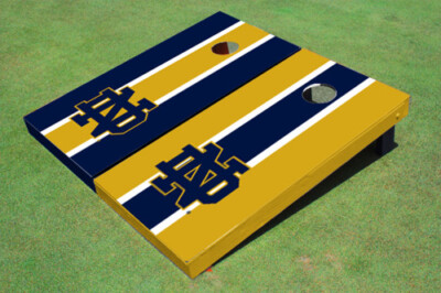 University of Notre Dame Alternating Long Stripe Cornhole Boards
