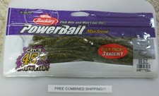 Berkley PowerBait MaxScent Flat Worm 3.6” Goby Bulk Pack (30 pk) Drop Shot Bait