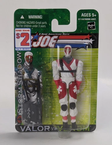 2004 Hasbro GIJOE Valor vs Venom Storm Shadow 3.75" Action Figure Carded Sealed