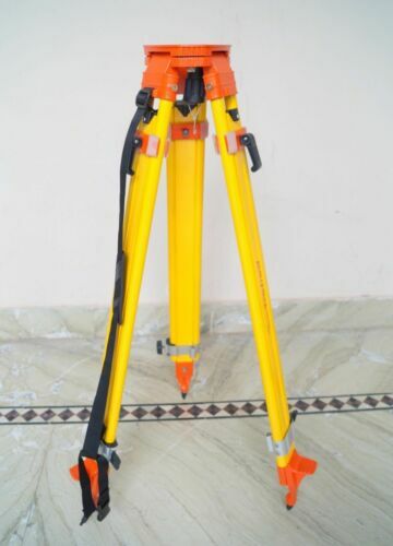 Tripod Level Survey Lock Stand Dual Aluminum Surveying Instrument Heavy Section - Picture 1 of 3