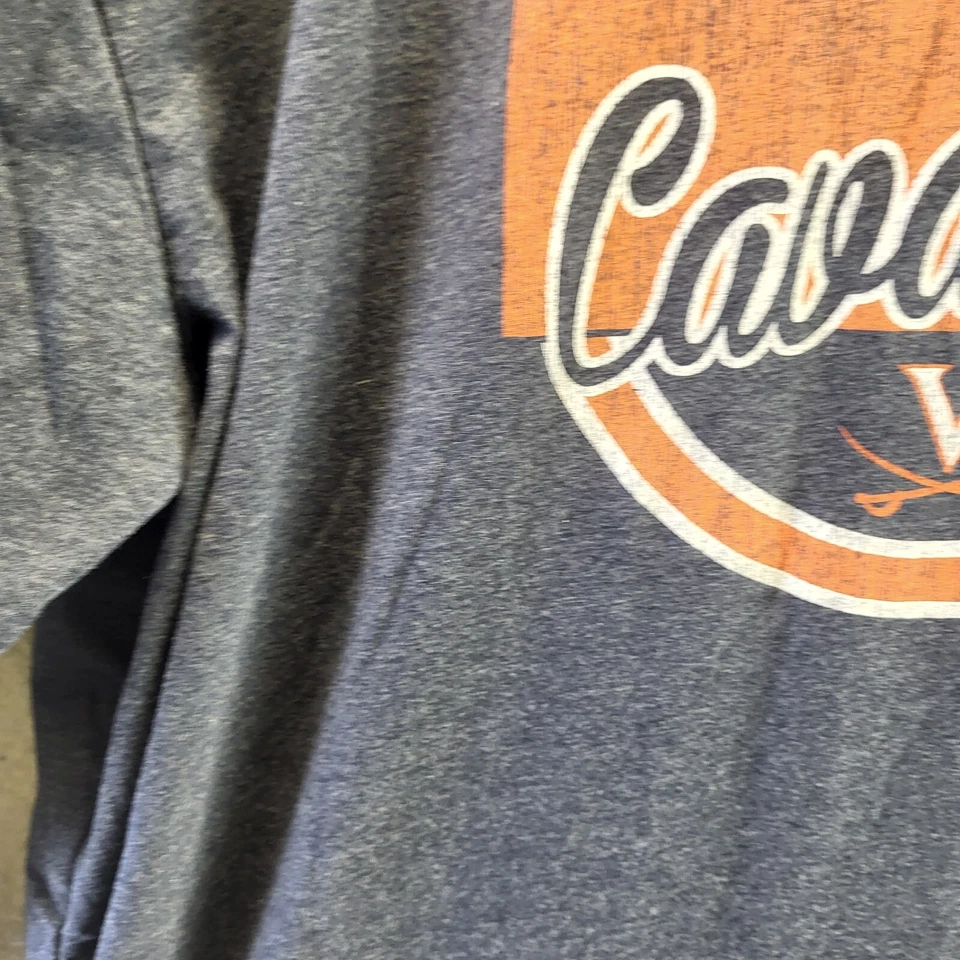 Virginia Cavaliers Shirt Mens 2XL XXL Blue Colosseum Tee Long Sleeve Pullover - Image 4 of 4