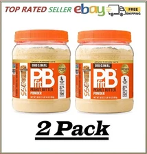 2 Pack - PBfit All-Natural Gluten-Free Peanut Butter Powder 30 oz.