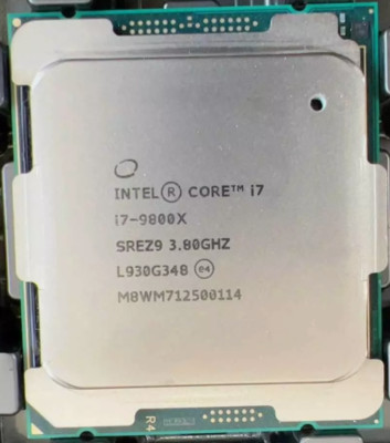 Intel Core i7-9800X 8-Cores 16 Threaded LGA-2066 SREZ9 3.8GHz CPU processors