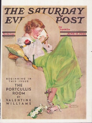 JUNE 17 1933 Diary Entry After Prom NORMAN ROCKWELL SE POST ORIG COVER ONLY #1