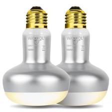 WACOOL 2 Pack 100W Reptile Heat Lamp Bulbs - Intense Basking Spot Lights for ...
