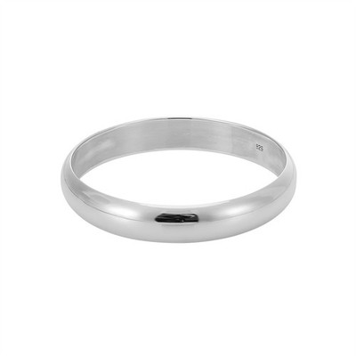 Silber Sterling Silber Armreif 925 klobig rund geschlossen breit Stapelarmband