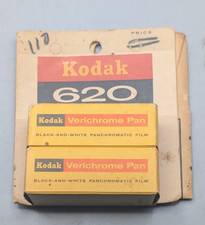 Lot of 2 Vintage Kodak Verichrome Pan 620 Black White Film Sealed Hanging Pack