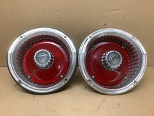 1964 1965 Ford Falcon Tail Light Set W Aluminum Housings Oem Used Nice
