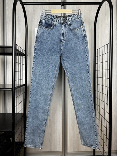 Jeans denim Alexander Wang blu chiaro mamma vita alta taglia 28 - Foto 2 di 16