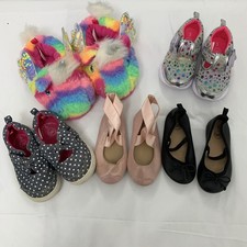 Lot 5 Pairs Girl Toddler 5c NWOT Ballet Slippers Sneakers Dress
