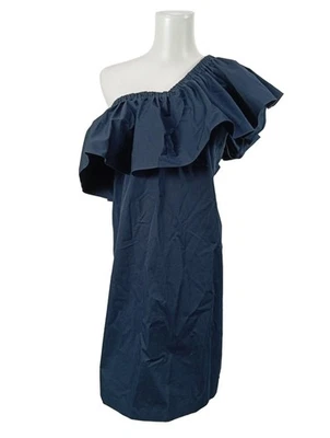 TOMMY HILFIGER Robe asymétrique Dames Robe T EU 38 bleu foncé style décontracté - Photo 1/4