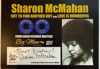 Big Man Records vinyl 45  (Northern Soul) / Sharon McMahan - Got To Find Another