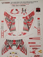 Star Trek 1:1000 Klingon D7 to K'tinga Battlecruiser Conversion Decals