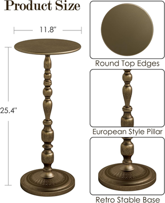 Art Deco Gold Side Table, 25