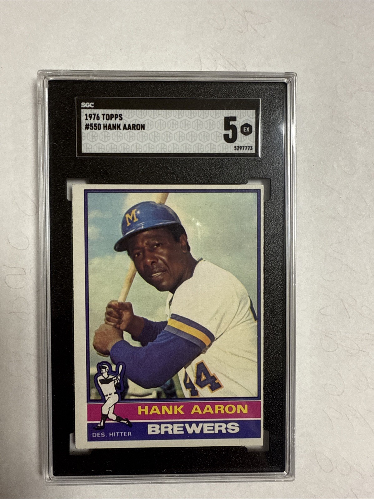 1976 Topps Hank Aaron #550  SGC 5   GC464