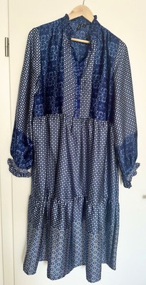 Vero  Moda Damen Kleid Gr: L Blau  Neuwertig