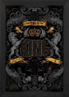 True King Kunst gerahmtes Wandbild Poster Leinwanddruck Bild