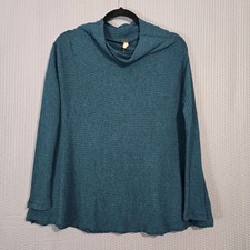 We The Free Ribbed Long Sleeve Split Back Cowl Neck Sweater Size XS Slouchy