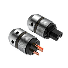 Pure Copper US Power Plug HiFi Audio Power Cable DIY Connector  IEC Adapter