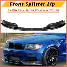 Front Bumper Lip Splitter Spoiler For 2007-2013 Bmw E82 135i M Sport Carbon Look Front Bumper Lip Splitter Spoiler For 2007-2013 Bmw E82 135i M Sport Carbon Look