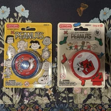 Peanuts Gang Duncan Yo-Yo Toy Yoyo Bandai Snoopy Linus New Set Pair Christmas