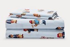 NIP POLO Ralph Lauren BLUE Stripe POLO TEDDY BEAR 4 piece SHEET Set - QUEEN