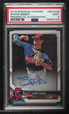 2018 Bowman Chrome Prospect Auto Shane Bieber #BCPA-SB PSA 9 MINT Auto b7i