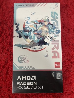 Yeston AMD Radeon RX9070XT RX 9070 XT Sakura 16GB Atlantis OC DDR6 Graphics card