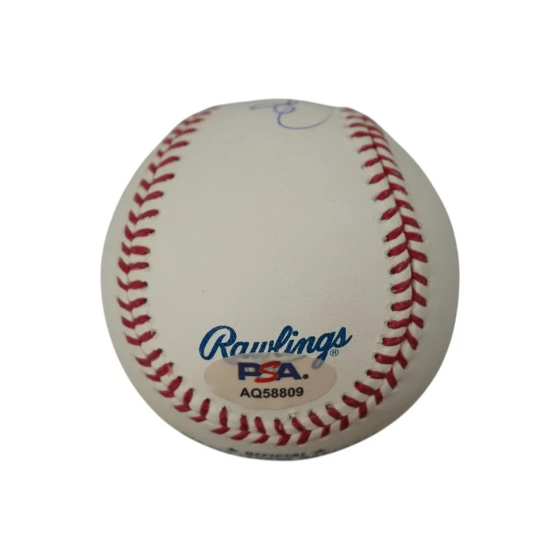 Benito Santiago Padres Giants Autographed Inscribed OMLB Baseball PSA Holo view 2