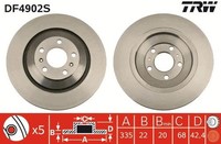 2X Bremsscheibe Hinterachse FüR Audi VW Bentley A8 D3 Phaeton Continental