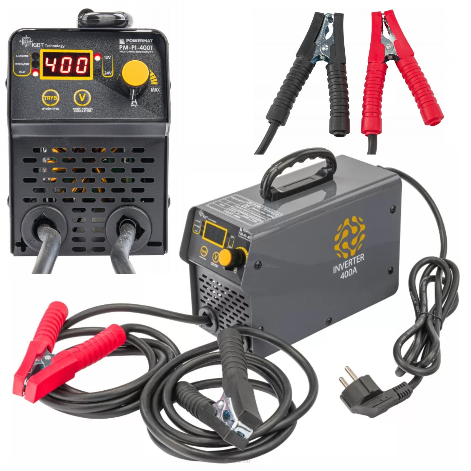 Chargeur batterie 12V/24V 40A pro robuste IP65 avec booster 400A