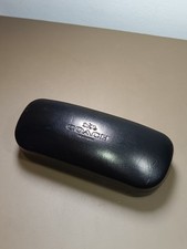 Coach Plastic Hard Case For Glasses/Sunglasses Felt Lining Black Pre-Owned
