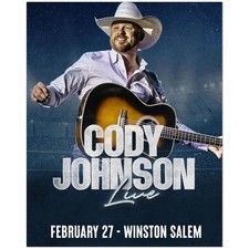 Cody Johnson Live February 27 Winston Salem Poster