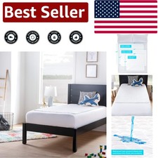 Luxury Waterproof Mattress Pad - 34" x 52" Non-Slip Protector for Kids  Pets