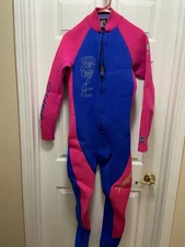 O’Neill Torque Wetsuit Men’s Large Full Body Light Blue/Pink Sz L Made In USA