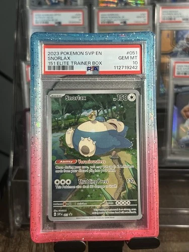 ✅ PSA 10 • Snorlax Illustration Rare #051 Pokemon 151 Black Star Promo ETB 2023