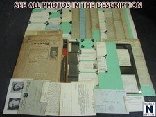 Vintage Israel Zionist Movement Documents 1940s 1930s Palestine Newspapers