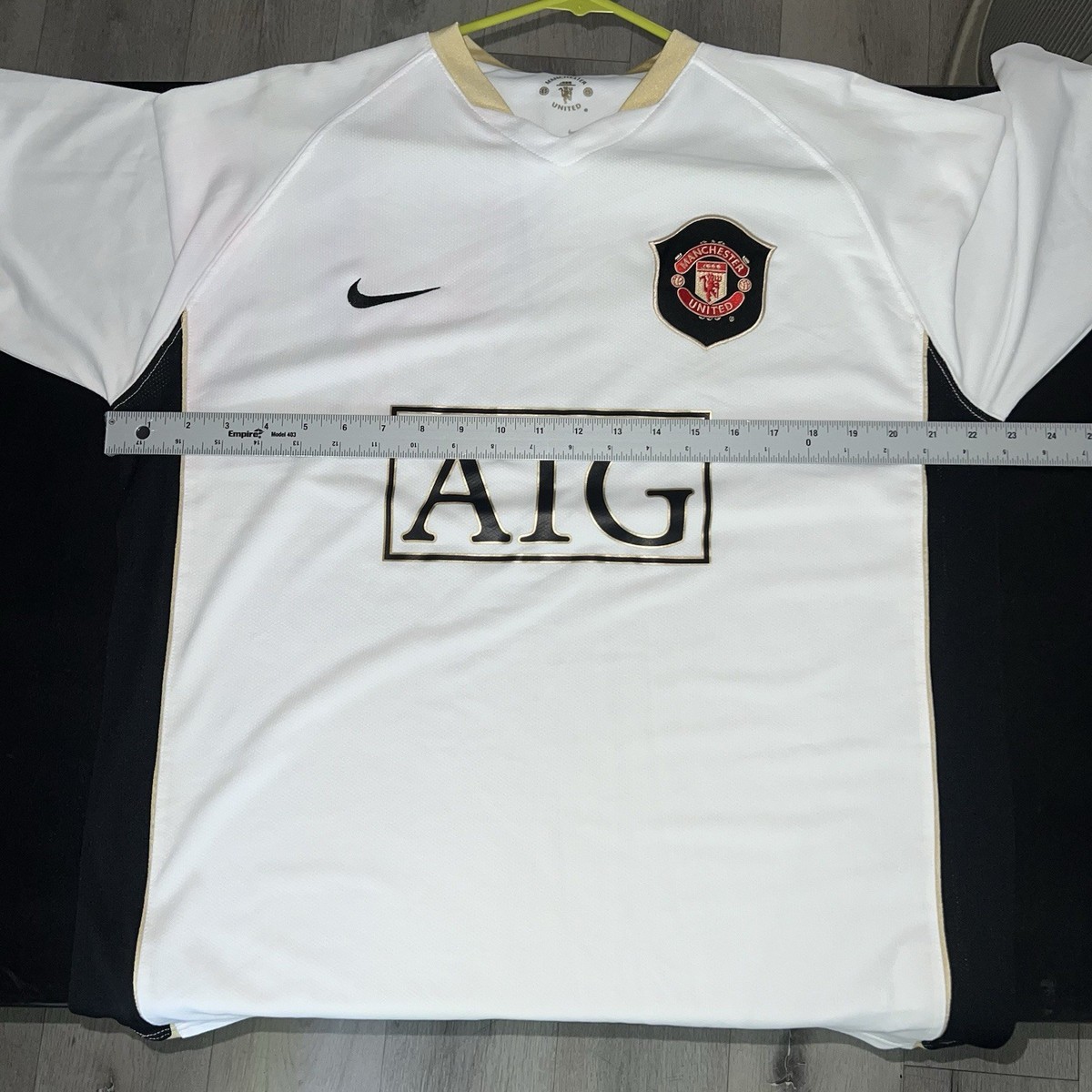 Manchester United Long Sleeve Jersey Mens Large White Nike 2006