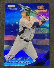 2013 USA Baseball Marco Gonzales #’d 042/299 Blue Champions Certified #135