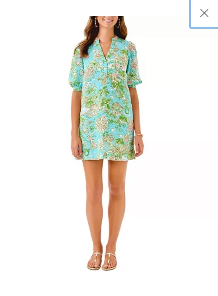 Vestido de lino Lilly Pulitzer Mialeigh - Sunbathers Bliss 2 Foto 3 de 4