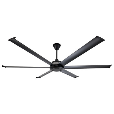 Big Ass Fans Mammoth  84'' Smart Indoor/Outdoor Black Ceiling Fan with Wifi En...