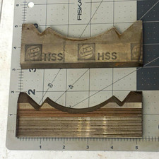 Weinig HSS Wood Moulder Profile Knives Wide Cove Matched Pair