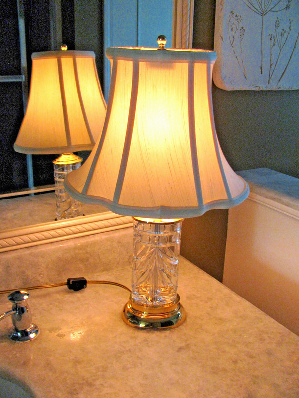Waterford Crystal Lamp 18" from the Overture Collection