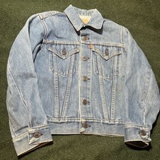 Vintage Levi's Youth Size 14 Blue Denim Jean Trucker Jacket 70704-0917 usa made