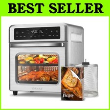 13Qt Air Fryer Oven with Rotisserie  Recipe Book