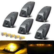 Led Cab Roof Lights Smoke Lens Amber Marker Lights Compatible For 19882002 C/k C